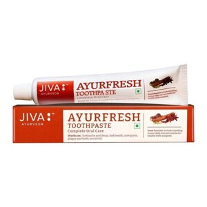 Аюрфреш: зубна паста освіжаюча (100 г), Ayurfresh Toothpaste, Jiva Під замовлення з Індії 45 днів. Безкоштовна