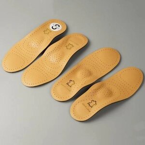 Чоловічі та жіночі ортопедичні устілки зі шкіряною підтримкою арки