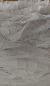 17 шт Бахрома декоративна стрічка з китичками білий колір 10грн 1м Код/Артикул 87