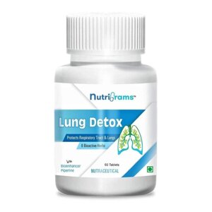 Ланг Детокс (60 таб, 500 мг), Lung Detox, Nutrigrams Під замовлення з Індії 45 днів. Безкоштовна доставка.