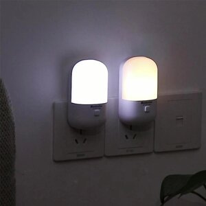 Енергозберігаючий нічник 3 Вт, змінна світлодіодна розетка для годування, лампа для внутрішнього освітлення, двоколірна