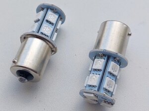 Лампа світлодіодна P21W 12V BA15s 13SMD (50/50) Жовтий T25 13SMD ж Код/Артикул 30 4242