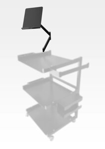 Тримач планшета, підставка під планшет до візка, етажерки, станції Код/Артикул 78733221