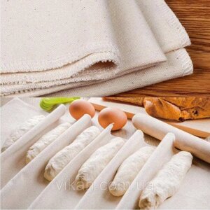 Пекарська тканина рушник куши 90*66 для розстоювання багетів, чіабатти, хліба. Код/Артикул 186 пек90*60