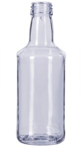 112 шт Пляшка скляна Монополь 250 мл упаковка + Ковпачок алюмінієвий 28*18 різьблення