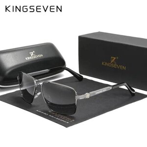 Поляризаційні градієнтні сонцезахисні окуляри для чоловіків та жінок KINGSEVEN N7790 Gun Gray Код/Артикул 184