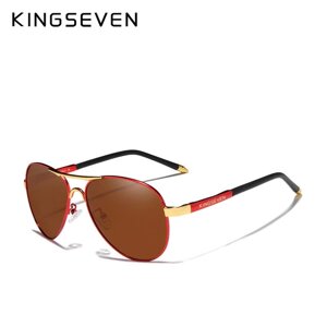 Чоловічі поляризаційні сонцезахисні окуляри KINGSEVEN N7503 Red Brown Код / Артикул 184