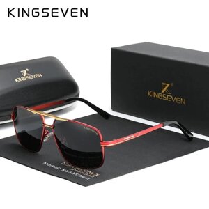 Чоловічі поляризаційні сонцезахисні окуляри KINGSEVEN N7891 Red Gray Код/Артикул 184