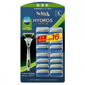 Schick Chick 5 Blade Hydro 5 Premium Sensitive Skin Body + Змінне лезо 16P під замовлення з Японії за 30 днів, доставка