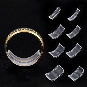 8 розмірів Invisible Clear Ring Size Adjuster Resizer Loose Ring Reducer Ring Sizer
