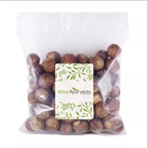 Сушені мильні горіхи Рітха для волосся (250 г), Dried Reetha Nuts Whole Soapnuts for Hair, Attar Ayurveda Під