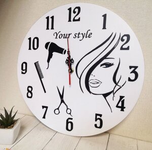 Годинник для салону краси, перукарні Код/Артикул 168