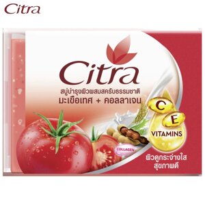 Citra Кускове мило «Томат + колаген, що освітлює скраб» 110 г - тайське Під замовлення з Таїланду за 30 днів, доставка