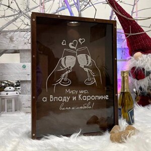 Скарбничка для винних корків з прозорою стінкою Код/Артикул 86 СВК4_14