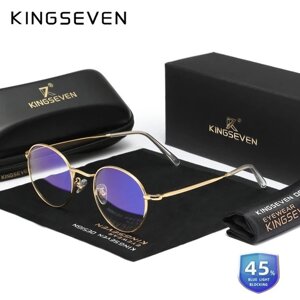 Окуляри комп'ютерні Blue Blocker для чоловіків і жінок KINGSEVEN 4526 Gold Код/Артикул 184 125201