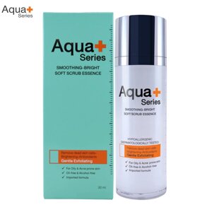 Серія Aqua+ Розгладжуючий-Яскравий м'який скраб-есенція, Видалення відмерлих клітин шкіри, Освітлення-Антиоксиданти,
