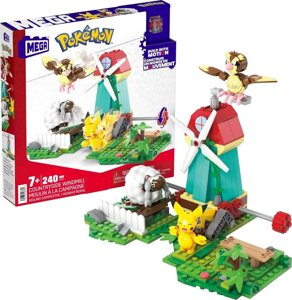 Конструктор MEGA Pokmon Action Figure, сільський вітряк з 240 елементів Код/Артикул 75 733 Код/Артикул 75 733