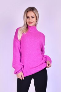 Жіночий светр вільного крою, малиновий Код/Артикул 24 524CN