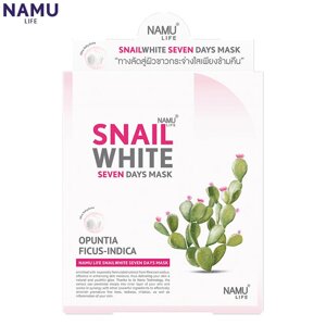 Namu Life SnailWhite Тканинні маски на 7 днів (7 шт.) Під замовлення з Таїланду за 30 днів, доставка безкоштовна