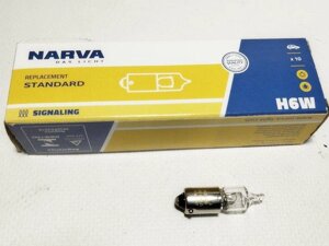 Лампа H6W 12V BAX9s (Narva) 68161 Код/Артикул 7031