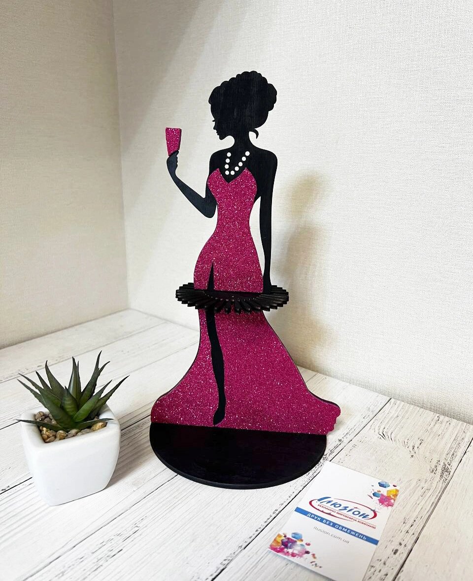 Підставка для серветок  "Lady in pink, black" Код/Артикул 168 СЛ-045 від компанії greencard - фото 1