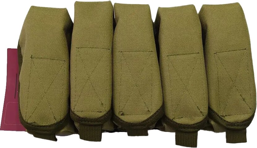 Підсумок для пострілів ВОГ 5шт MOLLE Вид 1 Coyote койот М&М артикул 213349 Код/Артикул 45 213349 від компанії greencard - фото 1