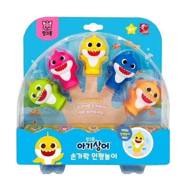 Pinkfong Baby Shark Finger Puppet Play Yellow тощо. Корейські дитячі іграшки під замовлення з кореї 30 днів доставка від компанії greencard - фото 1