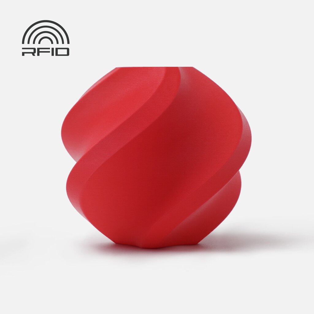 Пластик/філамент для 3D-друку Bambu Lab PLA Matte  Scarlet Red (111200), Reusable Spool, 1.75mm, 1kg, 315m, 190-230°C /  від компанії greencard - фото 1