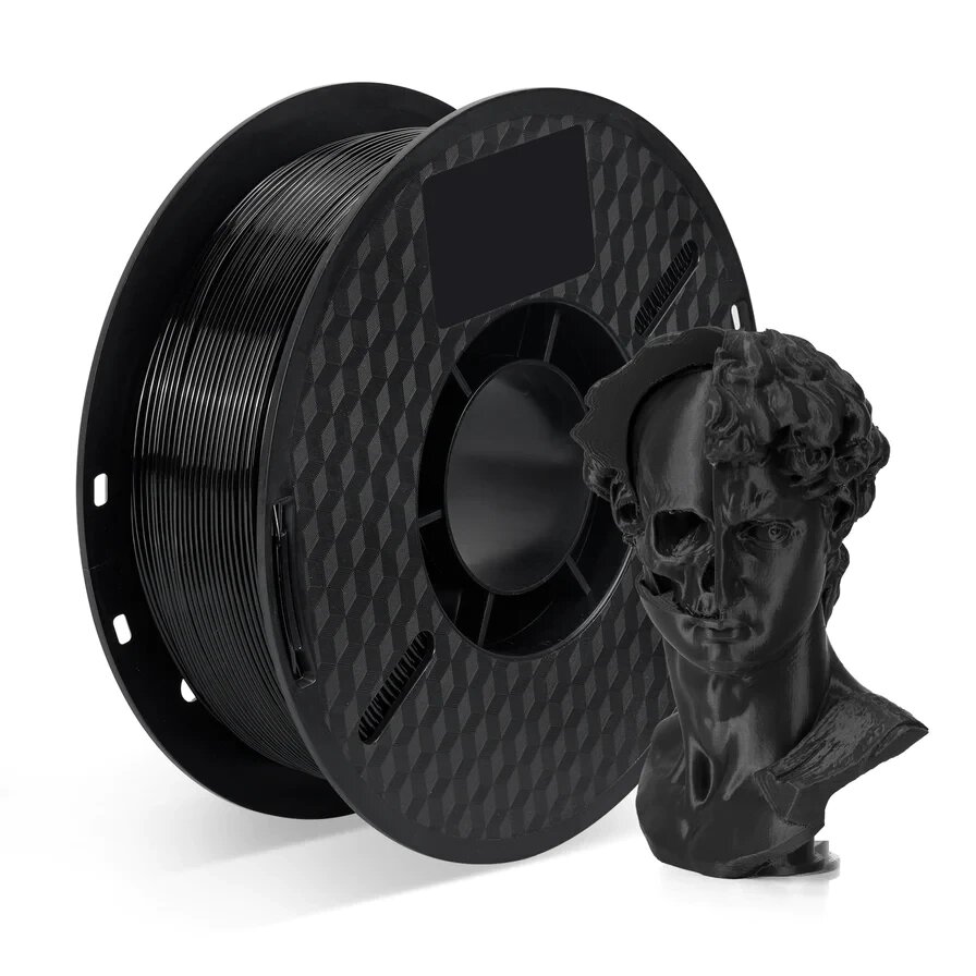 Пластик/філамент для 3D-друку KINGROON PETG , 1.75mm, 1kg Код/Артикул 57 HC087-Black від компанії greencard - фото 1