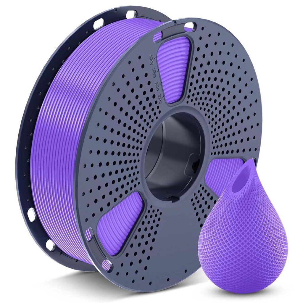 Пластик/філамент для 3D-друку SUNLU PETG Purple (09140524E), Reusable Spool, 1.75mm, 1kg, 230-260 / Фіолетовий від компанії greencard - фото 1