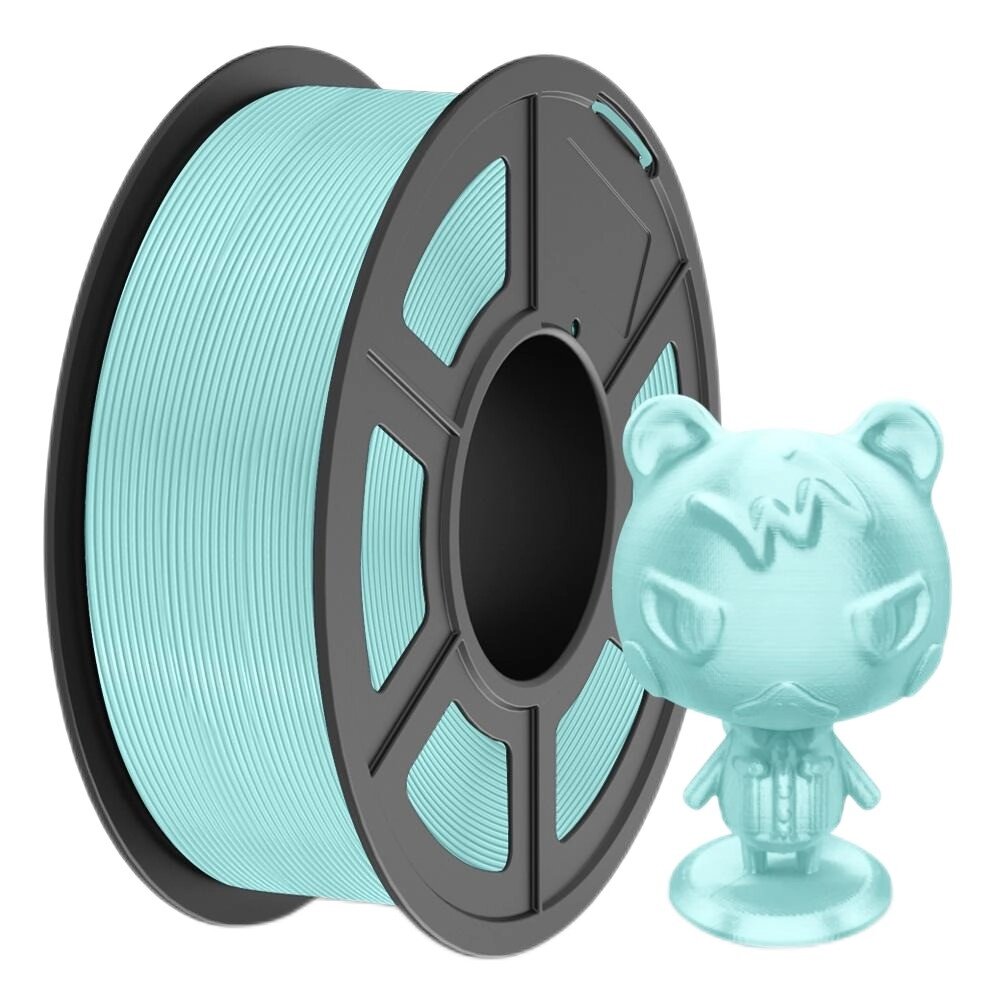 Пластик/філамент для 3D-друку SUNLU TPU-SILK  Light Blue (135094A), Classic Spool, 1.75mm, 1kg, 210-240 / від компанії greencard - фото 1