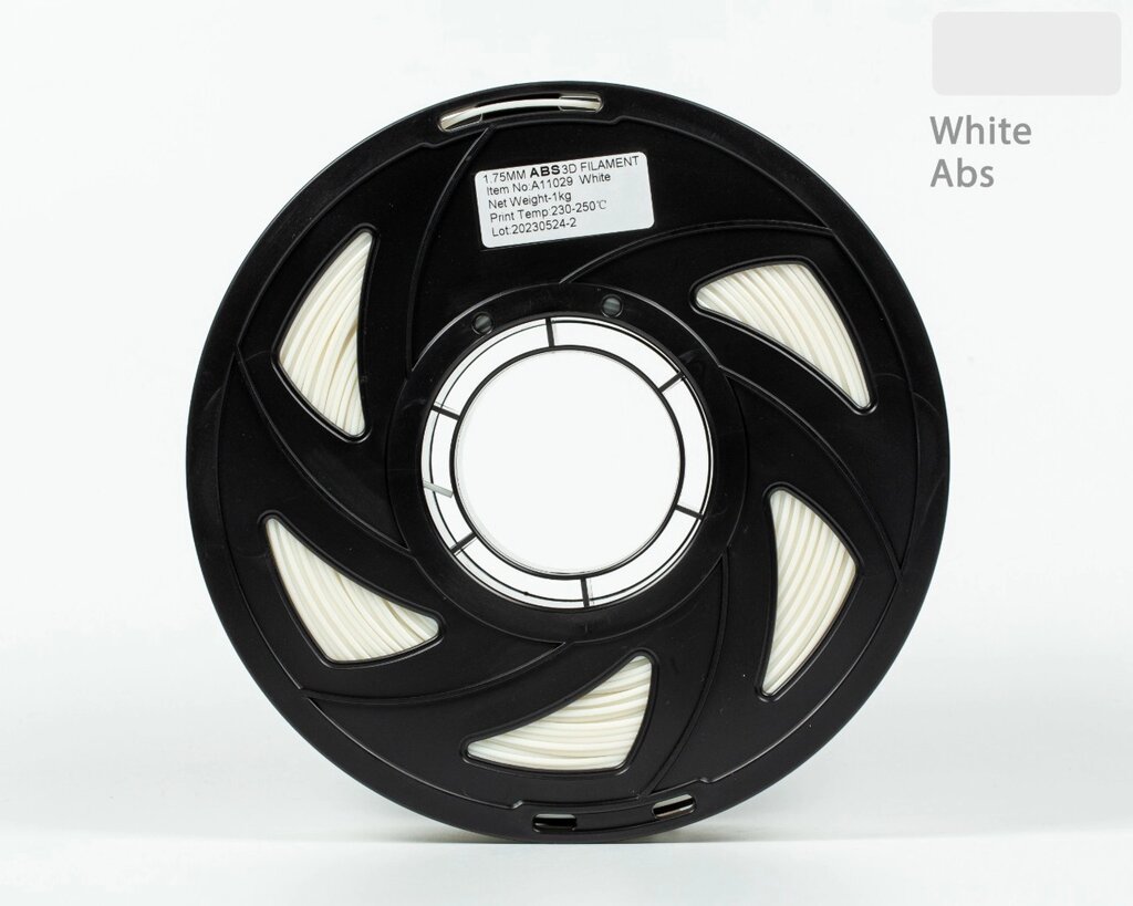 Пластик/філамент для 3D-друку TRONXY ABS White (A11029), 1.75mm, 1kg, 395m, 230-250 / Білий Код/Артикул 57 UA3D170-White від компанії greencard - фото 1