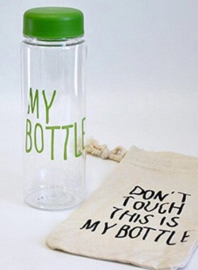 Пляшка "My Bottle" з чохлом зеленого кольору Код/Артикул 84 MB-004 від компанії greencard - фото 1