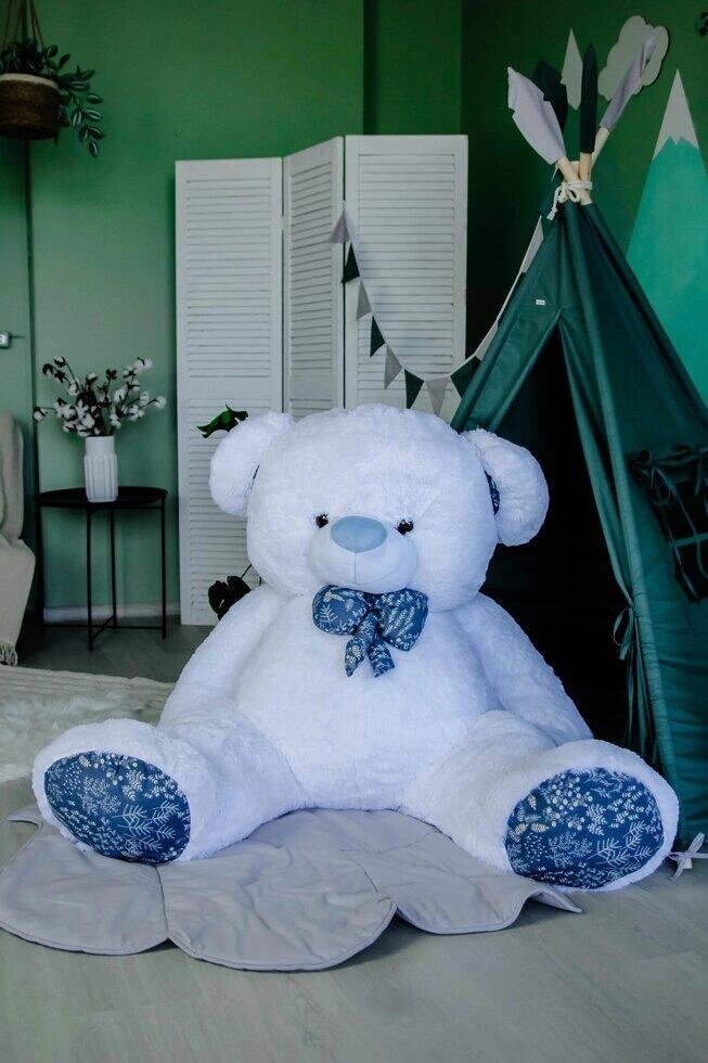 Плюшовий  великий ведмідь "Зефір", висота 180 см, колір білий Код/Артикул 176 78589321 від компанії greencard - фото 1