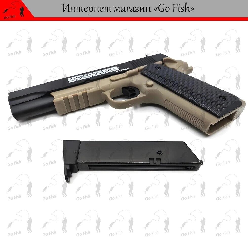 ПНЕВМАТИЧНИЙ ПІСТОЛЕТ Crosman Colt 1911 KIT (NOT CO2) + пулі 100шт. Код/Артикул 48 від компанії greencard - фото 1