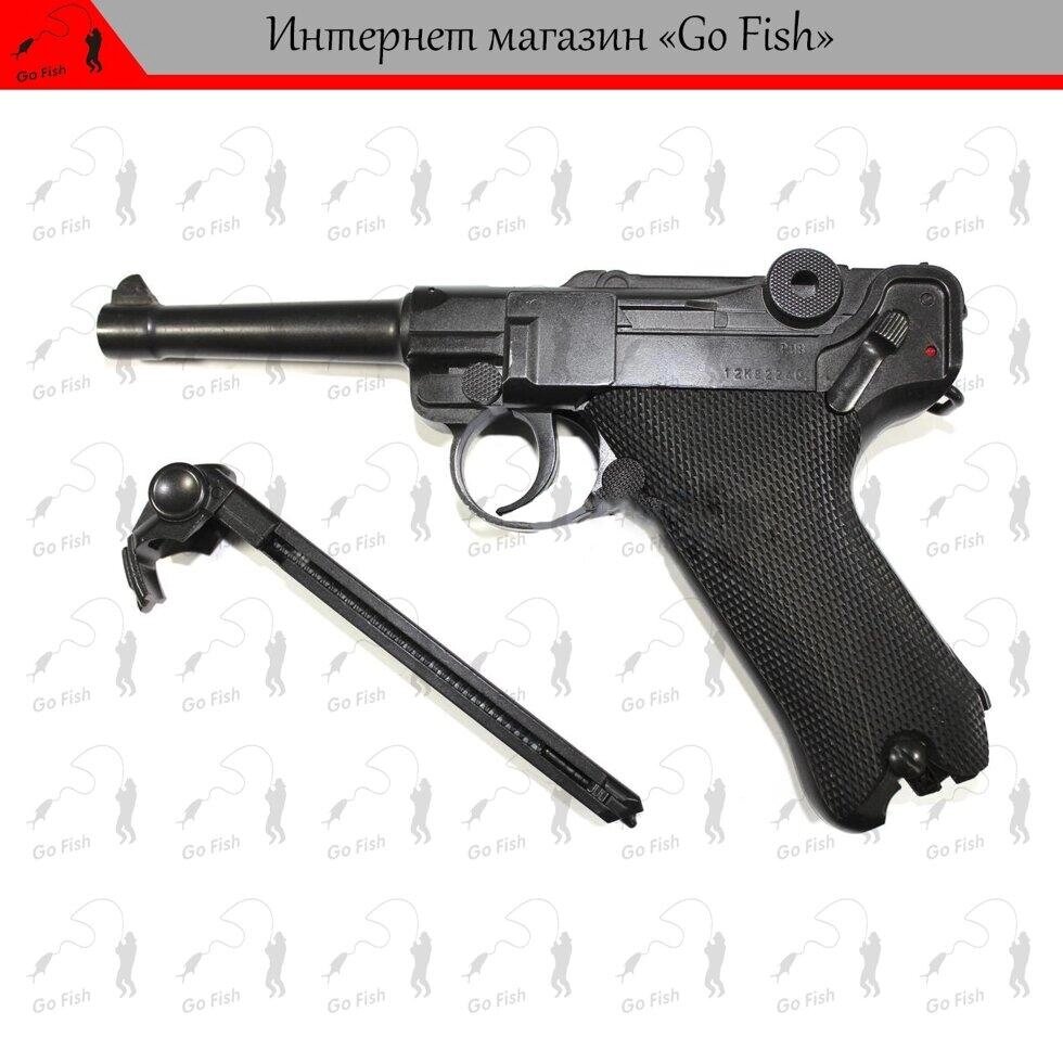 ПНЕВМАТИЧНИЙ ПІСТОЛЕТ Umarex Luger Parabellum P08 (5.8135) + ПУЛІ 100шт + БАЛОНИ СО2 4шт. Код/Артикул 48 від компанії greencard - фото 1