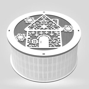Подарункова коробка EKOSTAR d200 h100 Код/Артикул 161 11512