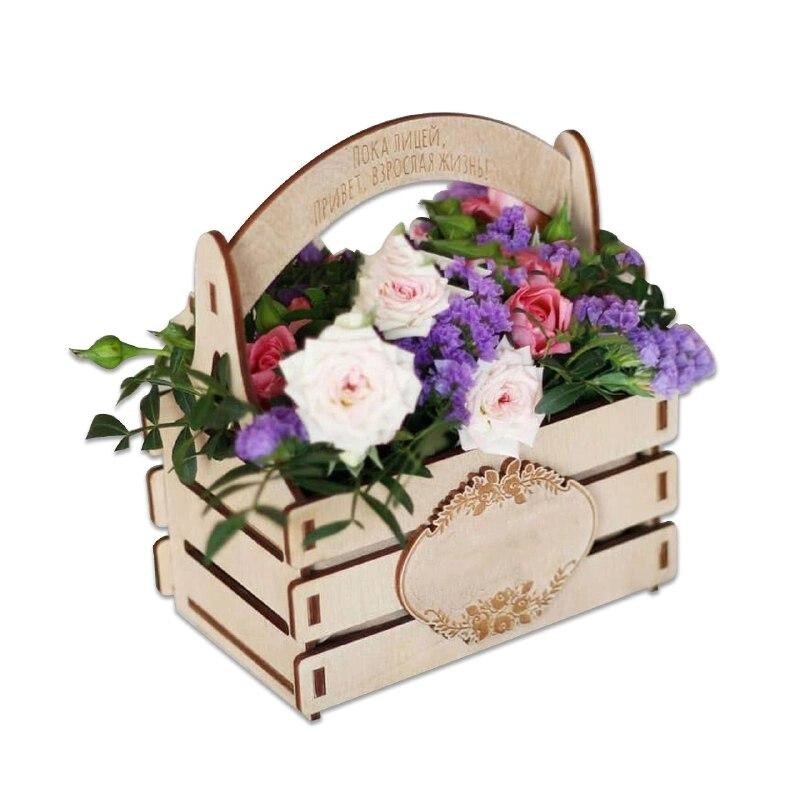 Подарункова кошик для квітів Код/Артикул 29 а184 від компанії greencard - фото 1