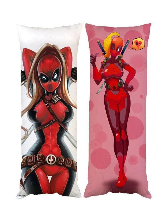 Подушка дакімакура Deadpool Girl декоративна ростова подушка для обіймання двостороння Код/Артикул 65 D60-3321-3322 від компанії greencard - фото 1