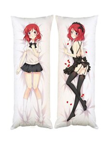 Подушка дакимакура Маки Нишикино Maki Nishikino Живая любовь Love Live декоративная ростовая подушка для