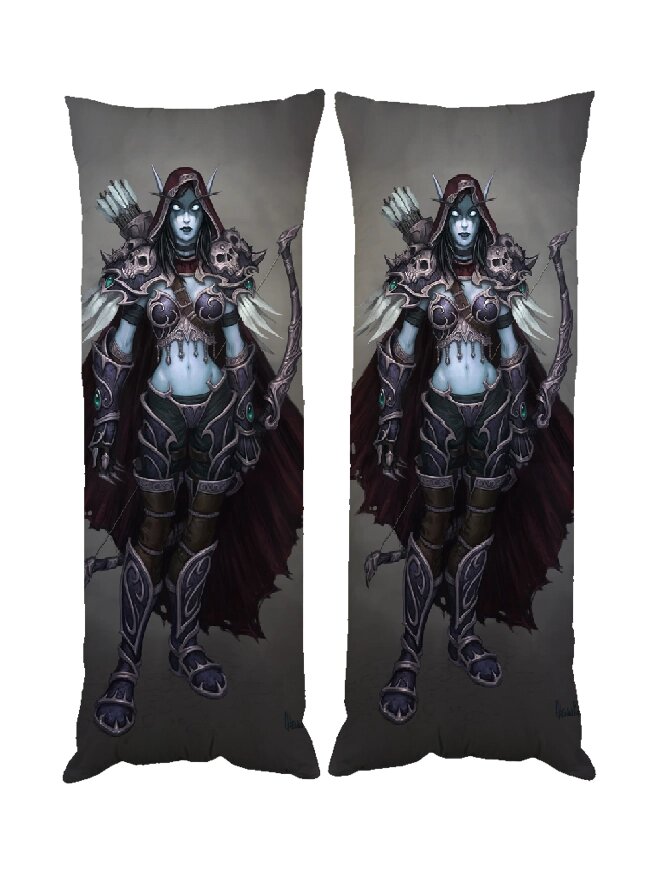 Подушка дакімакура Сільвана Відречена World of Warcraft декоративна ростова подушка для обіймання двостороння від компанії greencard - фото 1