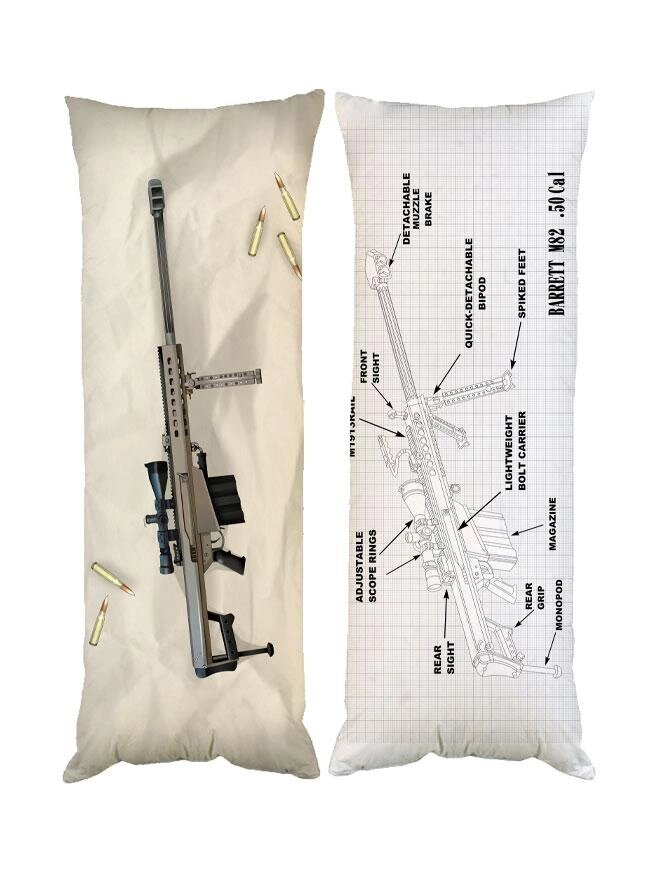 Подушка дакімакура снайперка Barrett M82 декоративна ростова подушка для обіймання двостороння Код/Артикул 65 від компанії greencard - фото 1