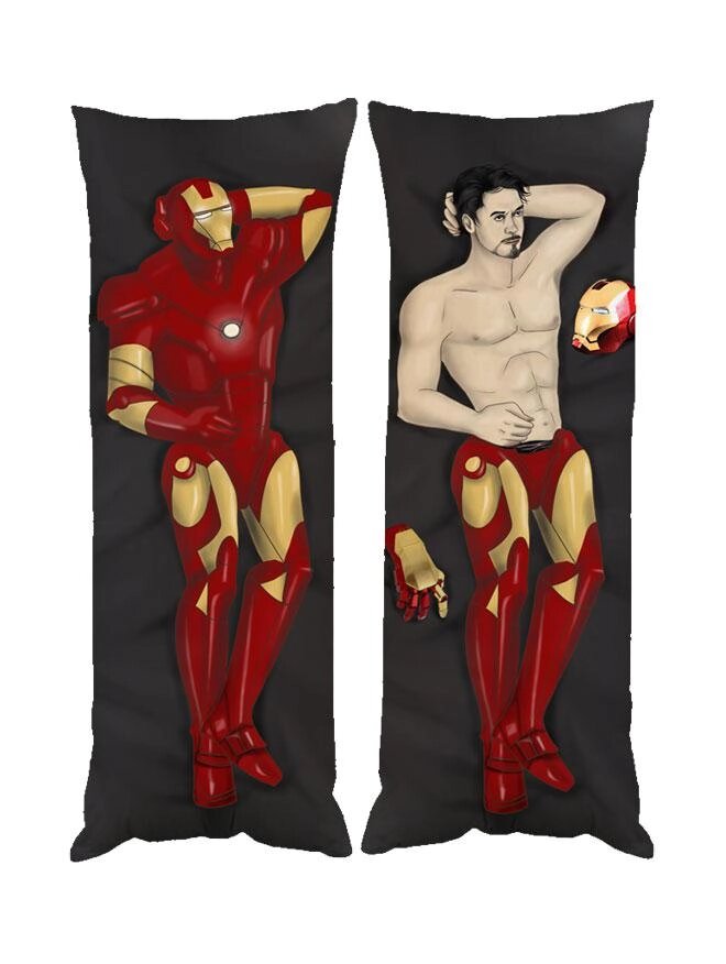 Подушка дакімакура Тоні Старк Залізна Людина Iron Man декоративна ростова подушка для обіймання двостороння Код/Артикул  від компанії greencard - фото 1
