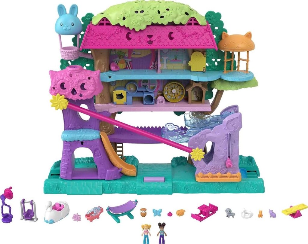 Polly Pocket Doll House. Будиночок для тварин на дереві, Поллі Покет Код/Артикул 75 1072 від компанії greencard - фото 1