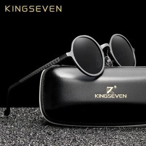 Поляризаційні сонцезахисні окуляри для чоловіків і жінок KINGSEVEN N7578 Black Gray Код/Артикул 184