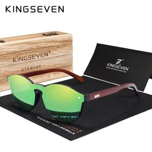 Поляризаційні сонцезахисні окуляри для чоловіків і жінок KINGSEVEN R5790 Green Wooden Код/Артикул 184