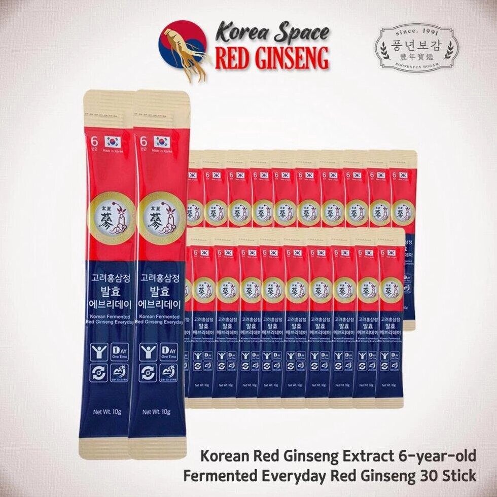 [Poongnyeonbogam] Poongnyeonbogam Екстракт корейського червоного женьшеню 6-річної ферментованої щоденної палички під від компанії greencard - фото 1