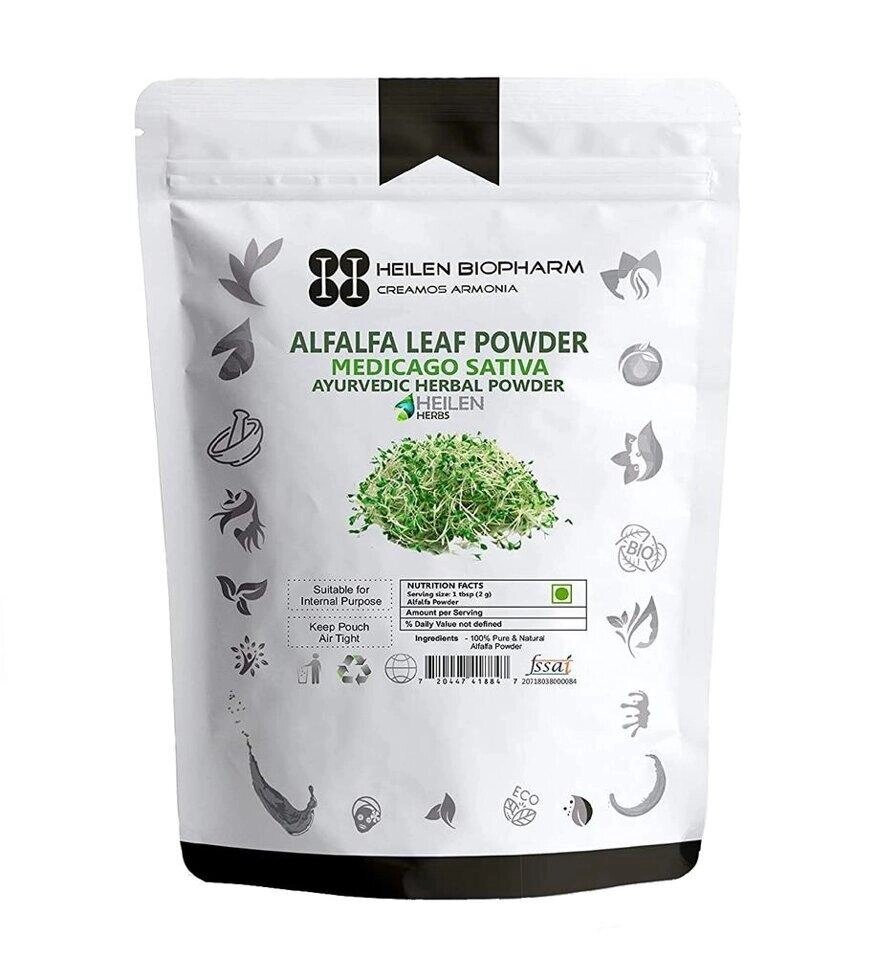 Порошок листя Люцерни (100 г), Alfalfa Leaf Powder,  Heilen Biopharm Під замовлення з Індії 45 днів. Безкоштовна від компанії greencard - фото 1