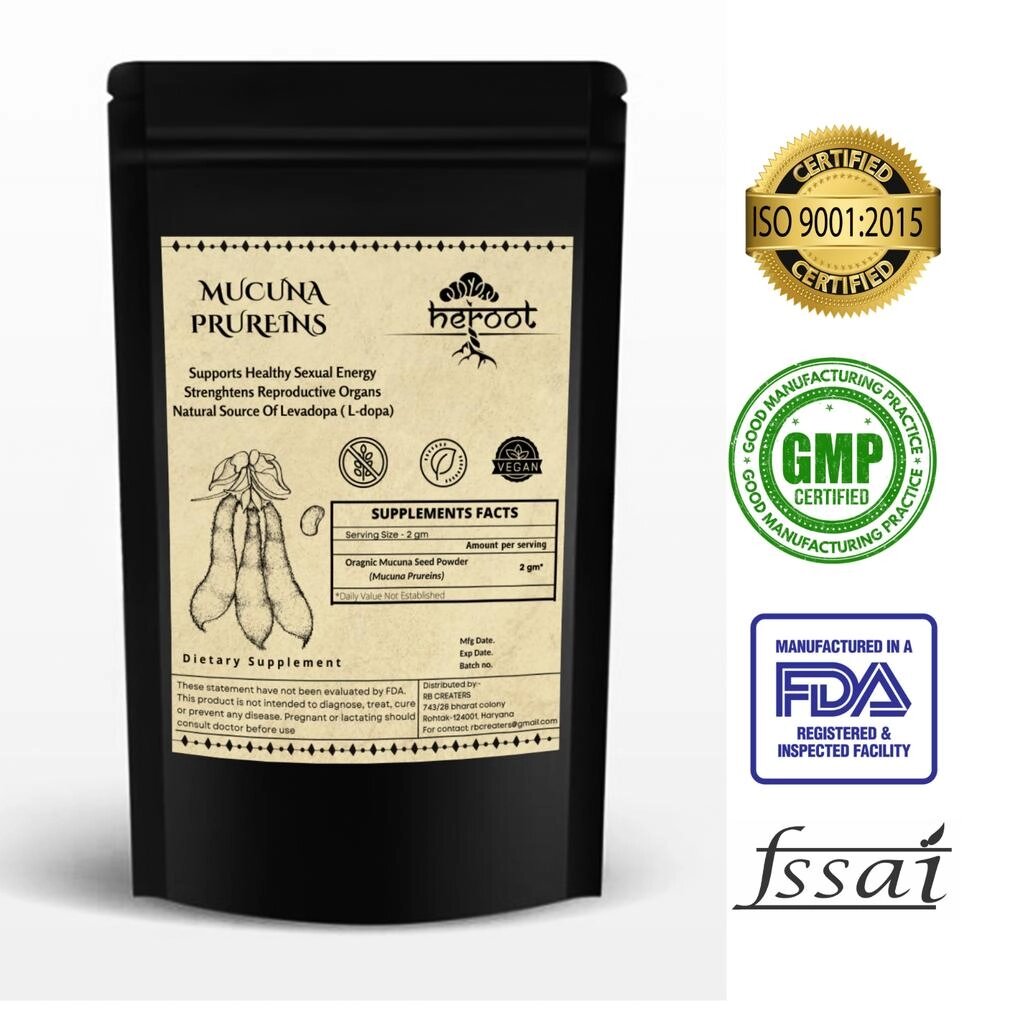 Порошок Mucuna Pruriens L-DOPA знижує стрес, зменшує занепокоєння, підвищує настрій під замовлення з Індії за 45 днів, від компанії greencard - фото 1