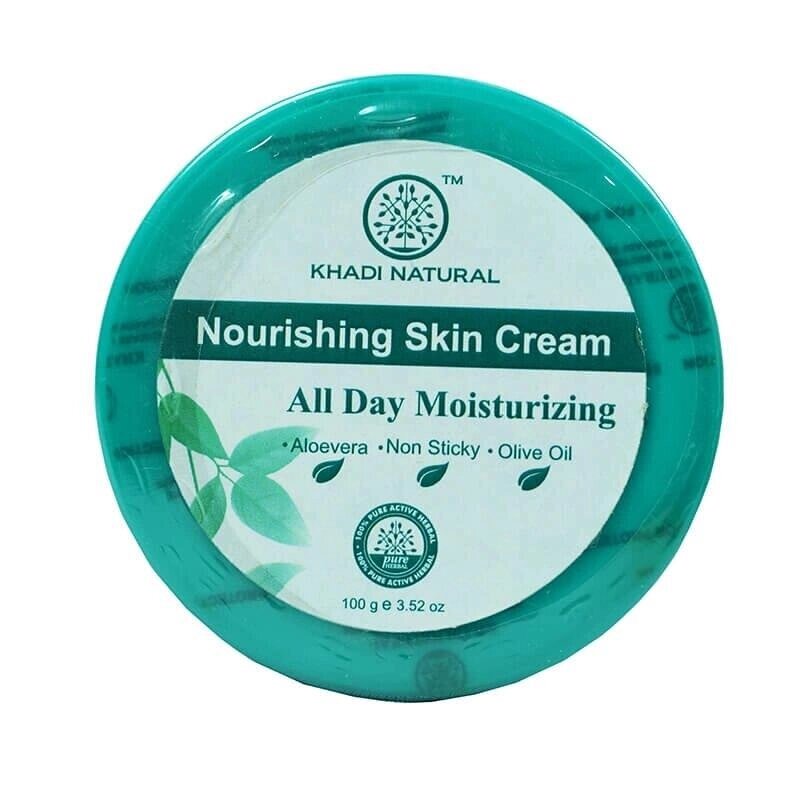 Поживний крем для обличчя з Алое віра (100 г), Nourishing Skin Cream,  Khadi Natural Під замовлення з Індії 45 днів. від компанії greencard - фото 1
